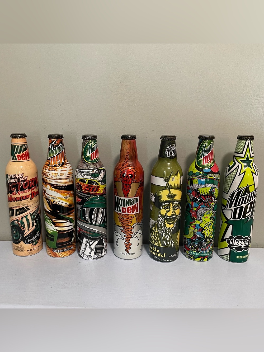 Mountain Dew Aluminum Bottles